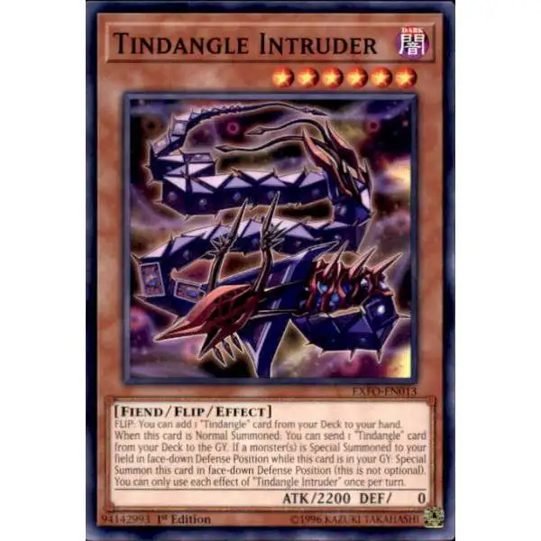 YuGiOh Trading Card Game Extreme Force Common Tindangle Intruder EXFO-EN013