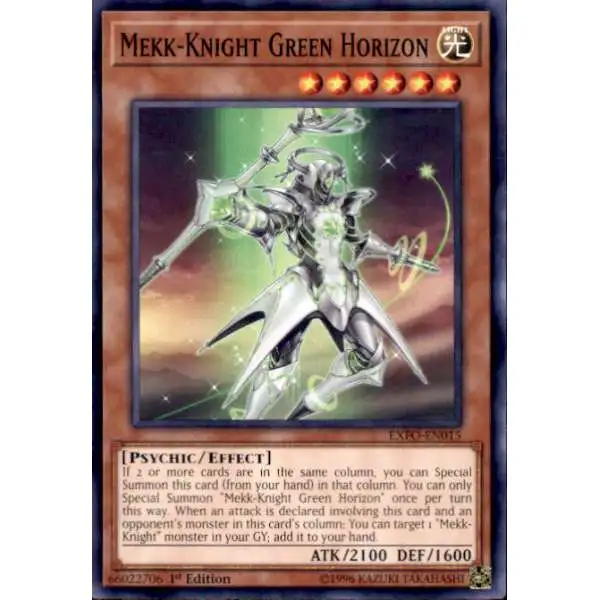 YuGiOh Trading Card Game Extreme Force Common Mekk-Knight Green Horizon EXFO-EN015
