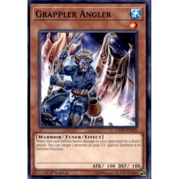 YuGiOh Trading Card Game Extreme Force Common Grappler Angler EXFO-EN029