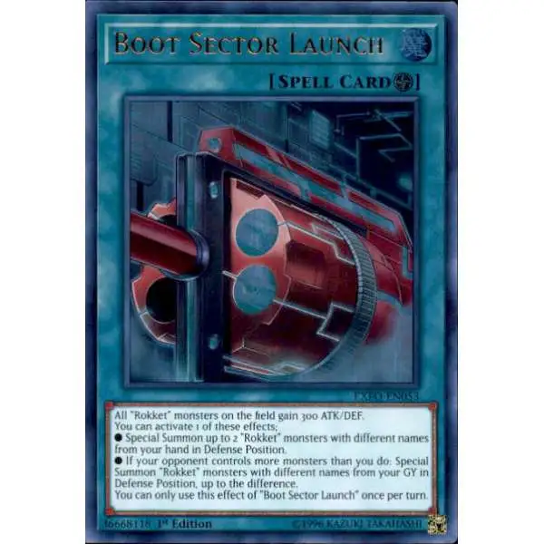 YuGiOh Trading Card Game Extreme Force Ultra Rare Boot Sector Launch EXFO-EN053