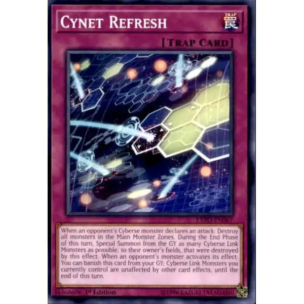 YuGiOh Trading Card Game Extreme Force Common Cynet Refresh EXFO-EN067