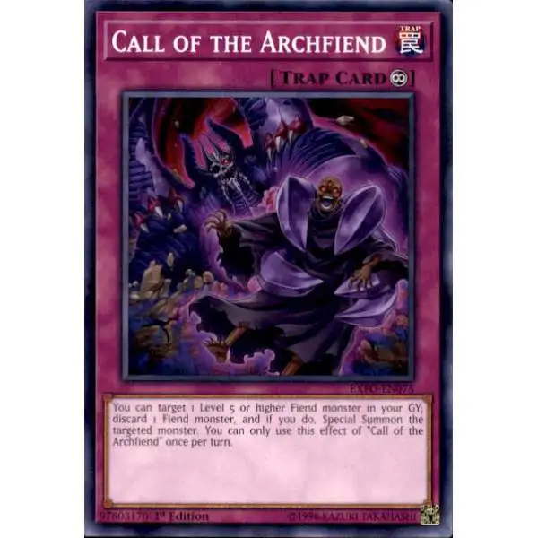 YuGiOh Trading Card Game Extreme Force Common Call of the Archfiend EXFO-EN075