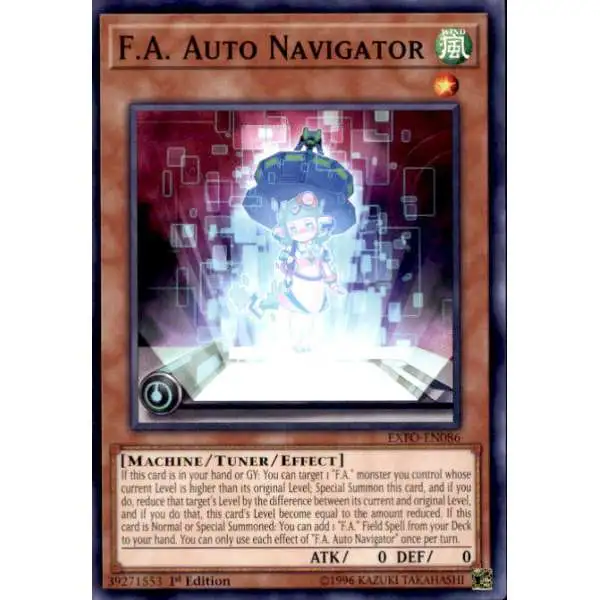 YuGiOh Trading Card Game Extreme Force Common F.A. Auto Navigator EXFO-EN086