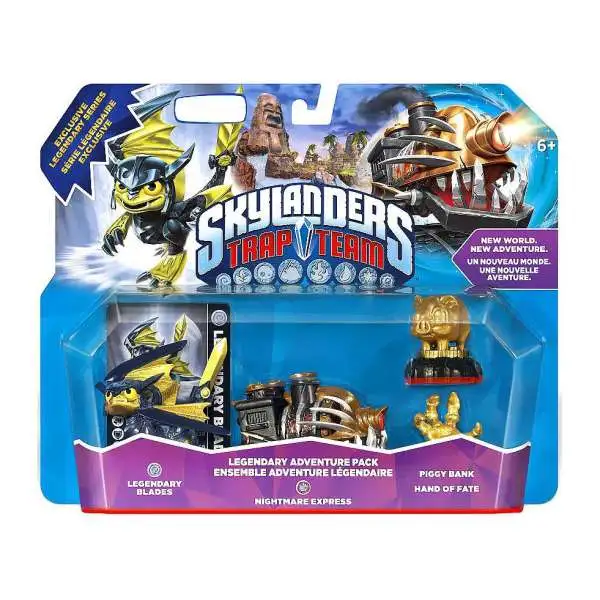 Skylanders Trap Team Legendary Nightmare Express Exclusive Adventure Pack [Blades, Nightmare Express, Piggy Bank & Hand of Fate]