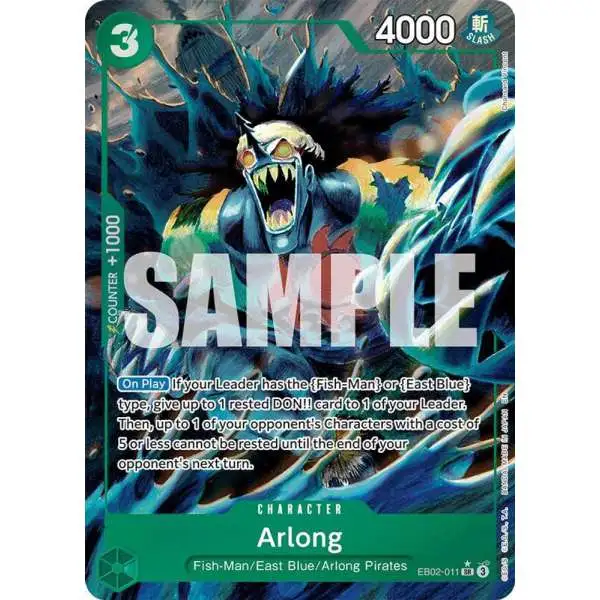 One Piece Trading Card Game Extra Booster: Anime 25th Collection Super Rare Arlong EB02-011 [Alternate Art]
