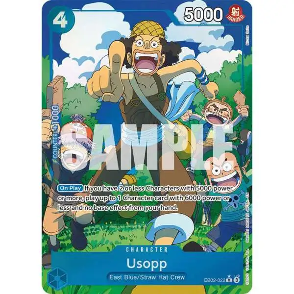 One Piece Trading Card Game Extra Booster: Anime 25th Collection Rare Usopp EB02-022 [Alternate Art]