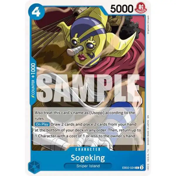 One Piece Trading Card Game Extra Booster: Anime 25th Collection Common Sogeking EB02-024