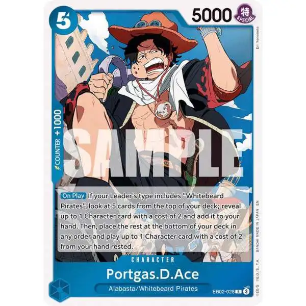One Piece Trading Card Game Extra Booster: Anime 25th Collection Rare Portgas.D.Ace EB02-028