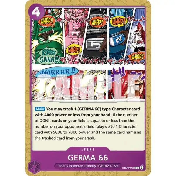 One Piece Trading Card Game Extra Booster: Anime 25th Collection Common GERMA 66 EB02-039