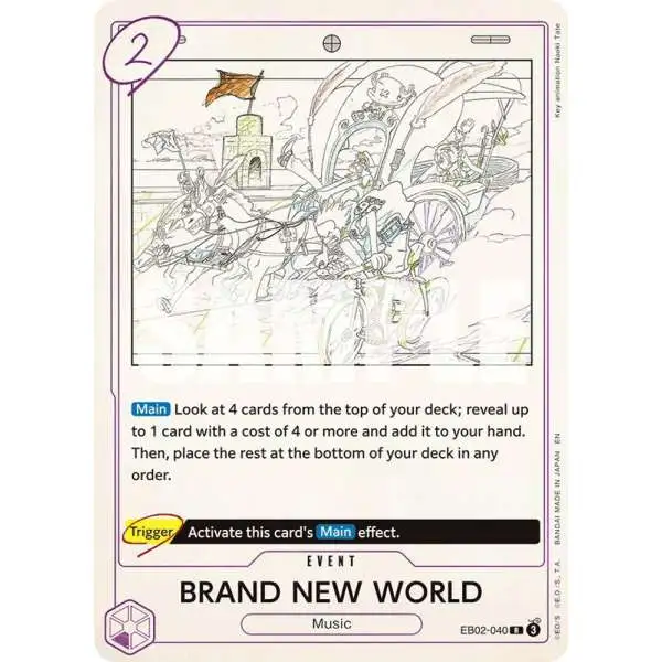 One Piece Trading Card Game Extra Booster: Anime 25th Collection Rare BRAND NEW WORLD EB02-040