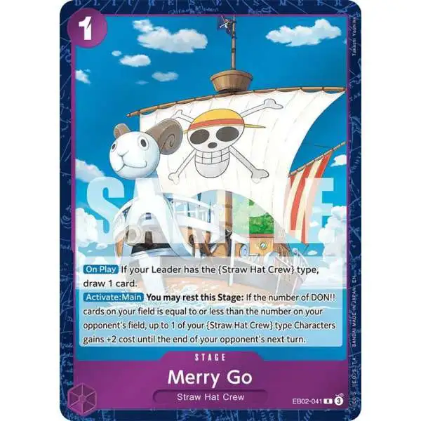 One Piece Trading Card Game Extra Booster: Anime 25th Collection Rare Merry Go EB02-041