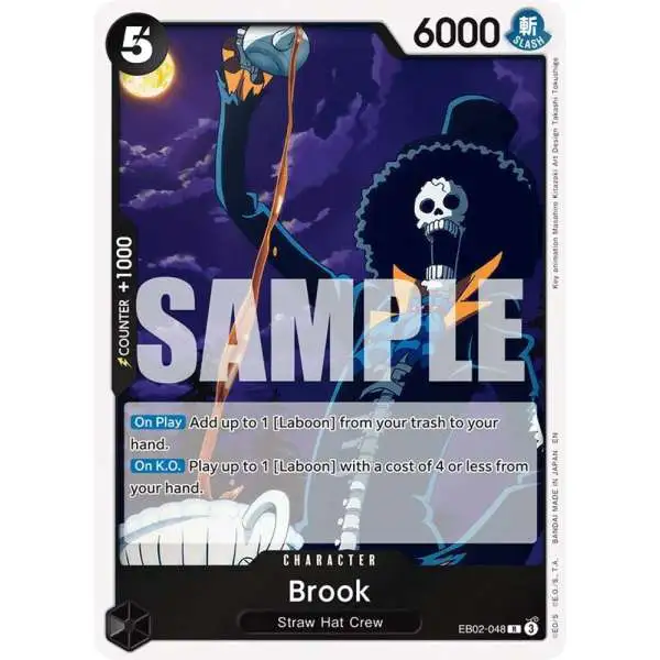 One Piece Trading Card Game Extra Booster: Anime 25th Collection Rare Brook EB02-048