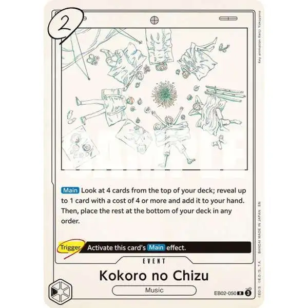 One Piece Trading Card Game Extra Booster: Anime 25th Collection Rare Kokoro no Chizu EB02-050