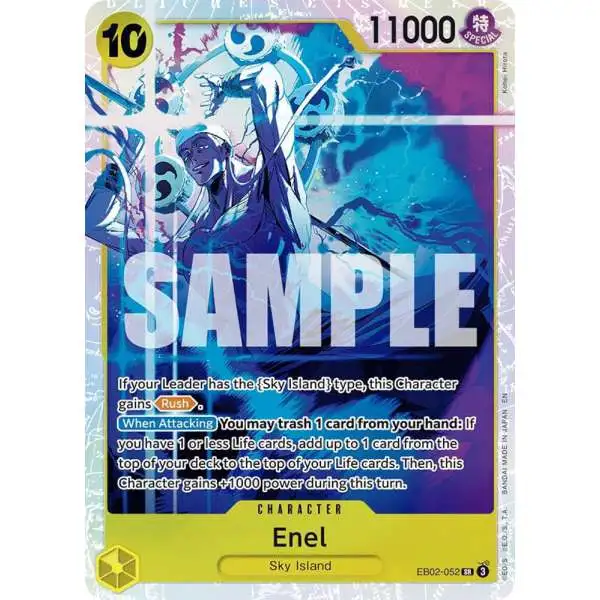 One Piece Trading Card Game Extra Booster: Anime 25th Collection Super Rare Enel EB02-052
