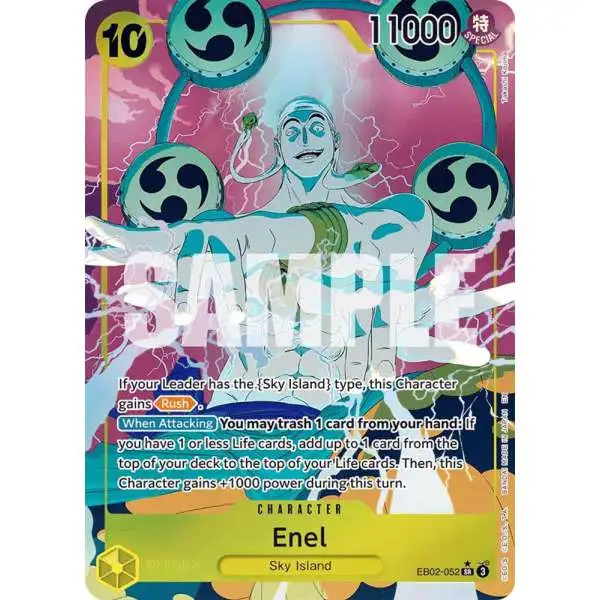 One Piece Trading Card Game Extra Booster: Anime 25th Collection Super Rare Enel EB02-052 [Alternate Art]