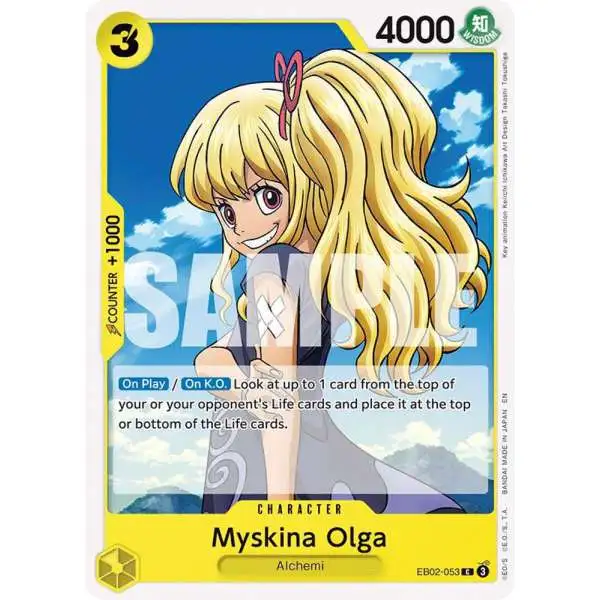 One Piece Trading Card Game Extra Booster: Anime 25th Collection Common Myskina Olga EB02-053