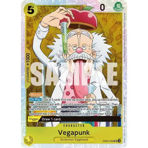 One Piece Trading Card Game Extra Booster: Anime 25th Collection Super Rare Vegapunk EB02-056