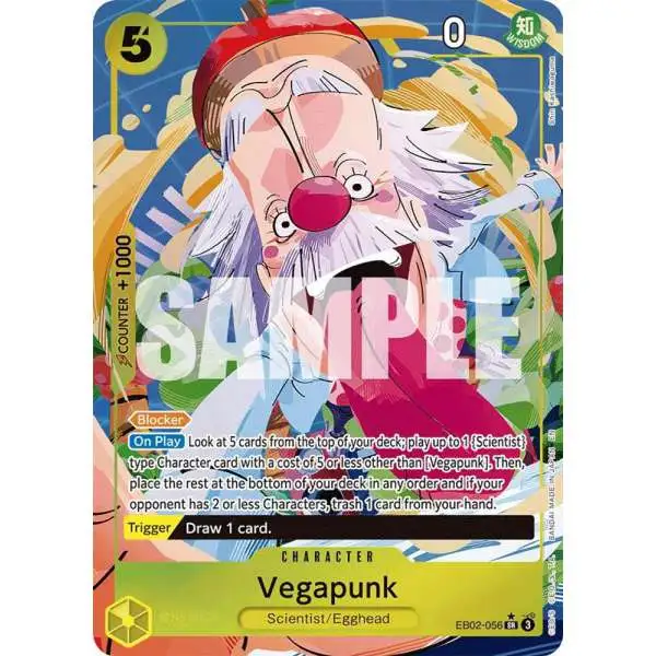 One Piece Trading Card Game Extra Booster: Anime 25th Collection Super Rare Vegapunk EB02-056 [Alternate Art]