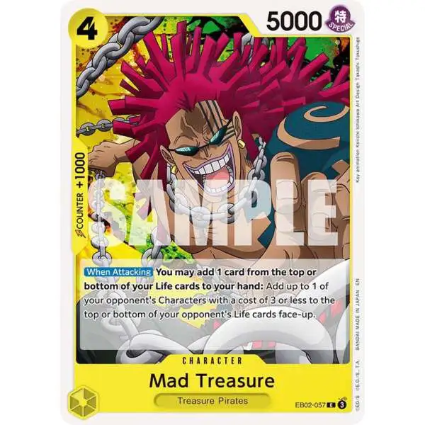 One Piece Trading Card Game Extra Booster: Anime 25th Collection Common Mad Treasure EB02-057