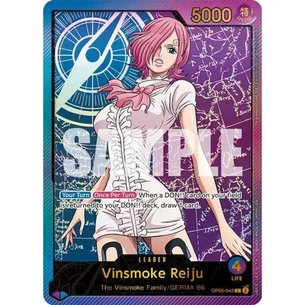 One Piece Trading Card Game Extra Booster: Anime 25th Collection Leader Vinsmoke Reiju OP06-042 [SPR]