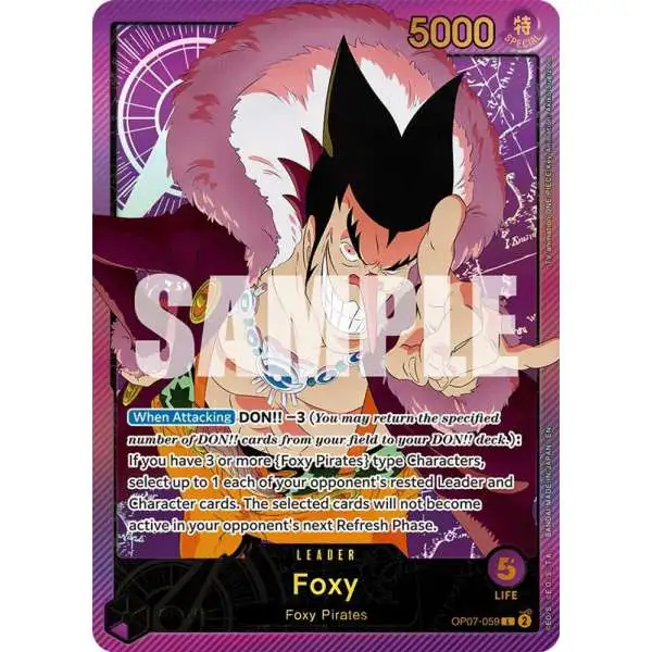 One Piece Trading Card Game Extra Booster: Anime 25th Collection Leader Foxy OP07-059 [SPR]
