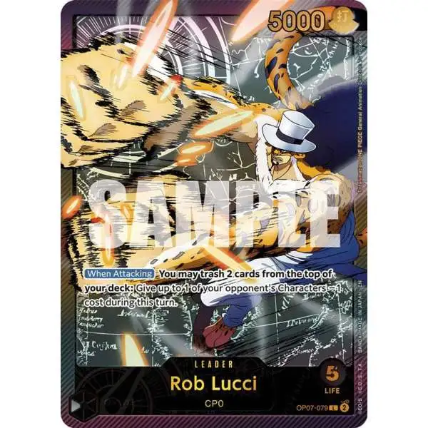 One Piece Trading Card Game Extra Booster: Anime 25th Collection Leader Rob Lucci OP07-079 [SPR]