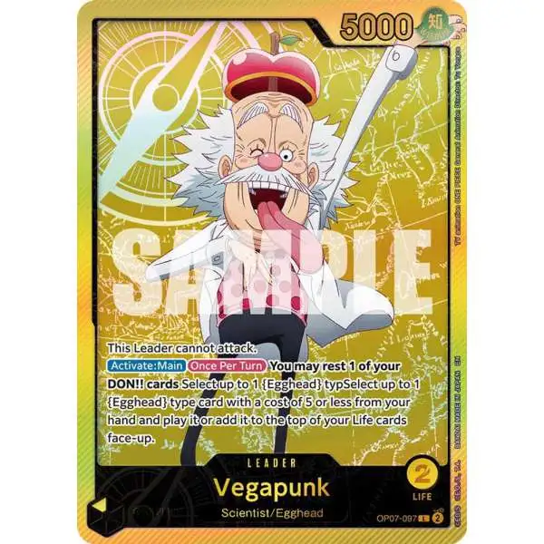 One Piece Trading Card Game Extra Booster: Anime 25th Collection Leader Vegapunk OP07-097 [SPR]