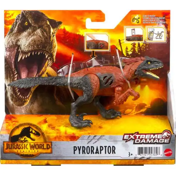 Jurassic World Dominion Extreme Damage Pyroraptor Exclusive Action Figure