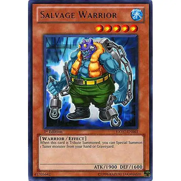 YuGiOh YuGiOh 5D's Extreme Victory Rare Salvage Warrior EXVC-EN003