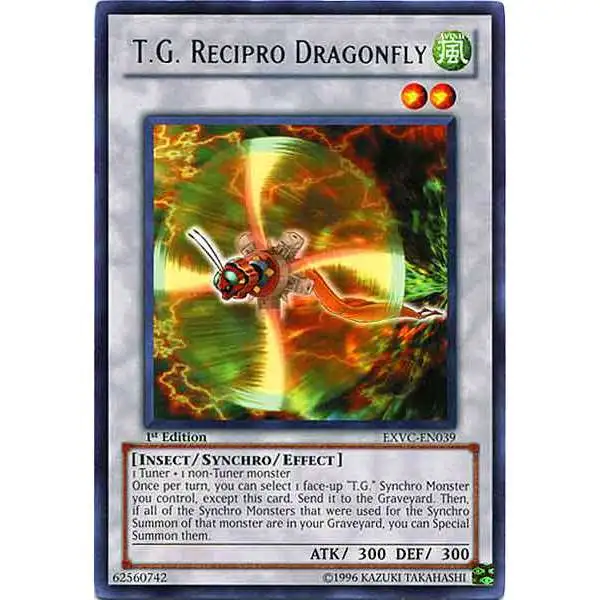 YuGiOh YuGiOh 5D's Extreme Victory Rare T.G. Recipro Dragonfly EXVC-EN039