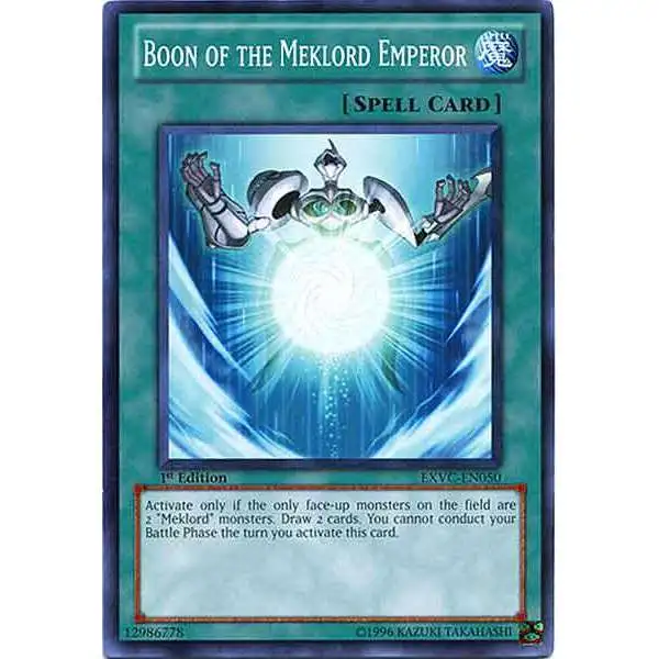 YuGiOh YuGiOh 5D's Extreme Victory Common Boon of the Meklord Emperor EXVC-EN050