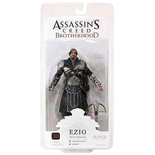NECA Assassin's Creed Brotherhood Ezio Exclusive Action Figure [Onyx Assassin, Unhooded]