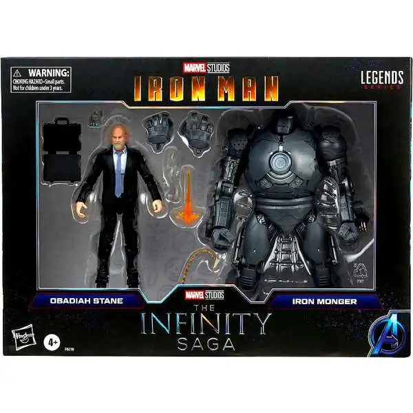 Iron Man Marvel Legends Obadiah Stane & Iron Monger Action Figure 2-Pack [The Infinity Saga]
