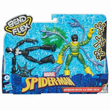 Marvel Bend & Flex Spider-Man & Doc Ock 6-Inch Figure 2-Pack