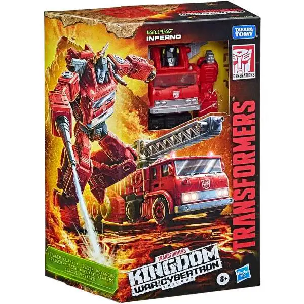Transformers Generations Kingdom: War for Cybertron Inferno Voyager Action Figure [Damaged Package]