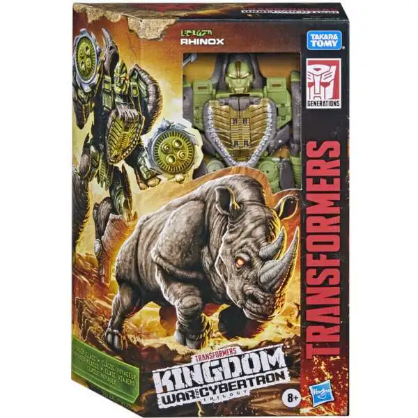 Transformers Generations Kingdom: War for Cybertron Rhinox Voyager Action Figure [Damaged Package]