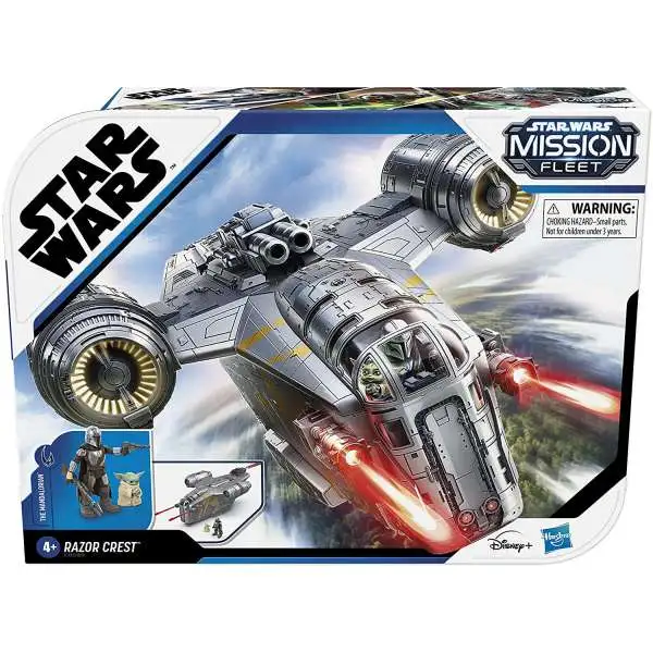 Star Wars Mission Fleet Razor Crest with The Mandalorian & The Child Vehicle & Action Figure [Damaged Package]