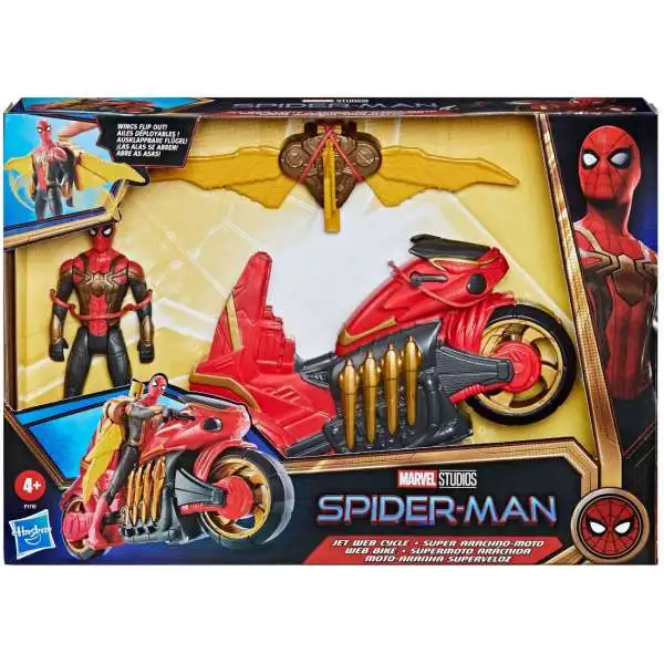 Marvel Spider-Man Jet Web Cycle Action Figure & Vehicle