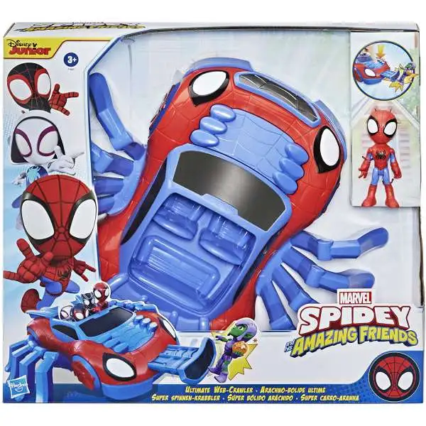 Marvel Spidey & His Amazing Friends Ultimate Web Crawler 6-Inch Playset [Includes Spidey Figure]