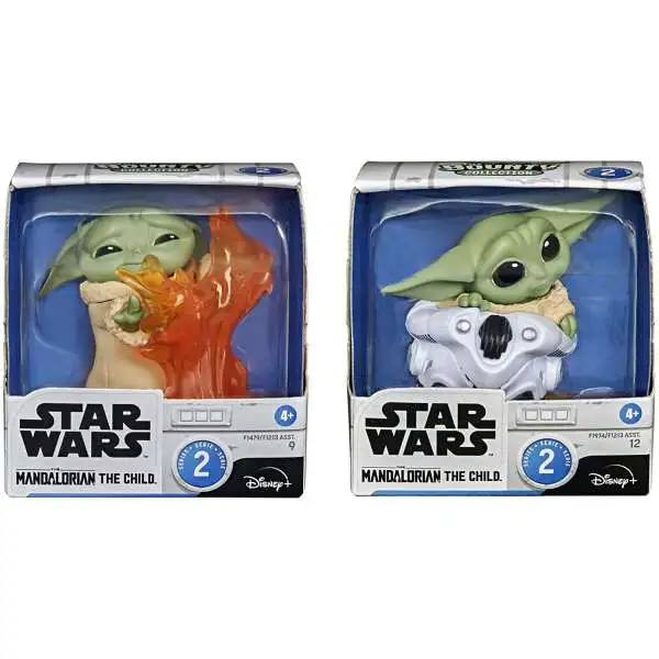Star Wars The Mandalorian Bounty Collection The Child (Baby Yoda / Grogu) Action Figure 2-Pack [Force Fire & Hiding]