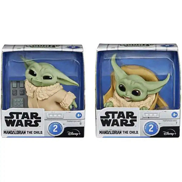 Star Wars The Mandalorian Bounty Collection The Child (Baby Yoda / Grogu) Action Figure 2-Pack [Pushing Button & Ride]
