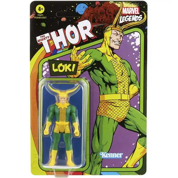 2021 Marvel Legends Retro Series Wave 4 Loki Action Figure