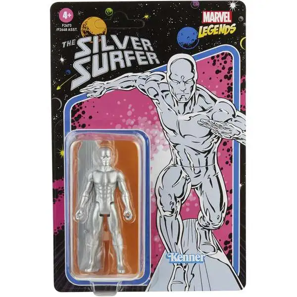 2021 Marvel Legends Retro Collection Wave 4 Silver Surfer Action Figure