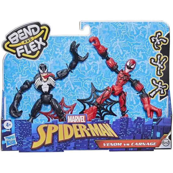 Marvel Spider-Man Bend & Flex Venom vs. Carnage Action Figure