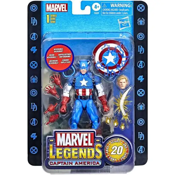 Marvel Legends 20th Anniversary Retro Series Captain America Action Figure