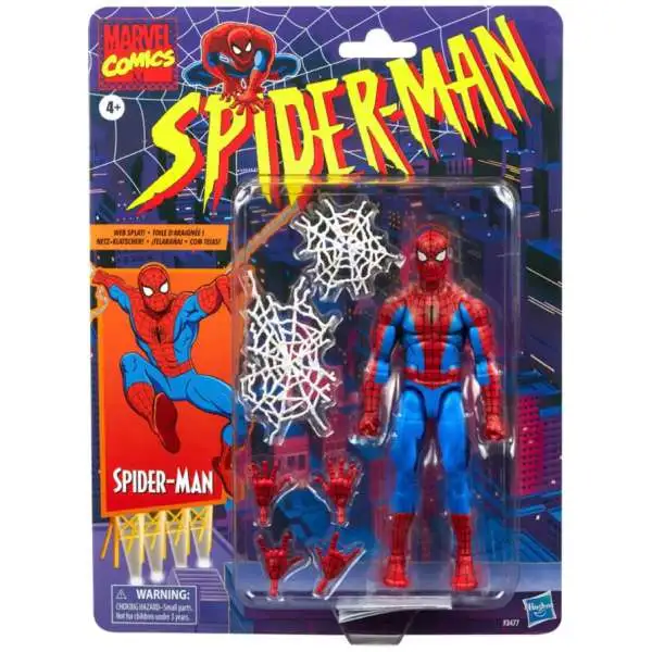 Marvel Legends Retro Series Cel Shaded Spider-Man Action Figure (Pre-Order ships January)