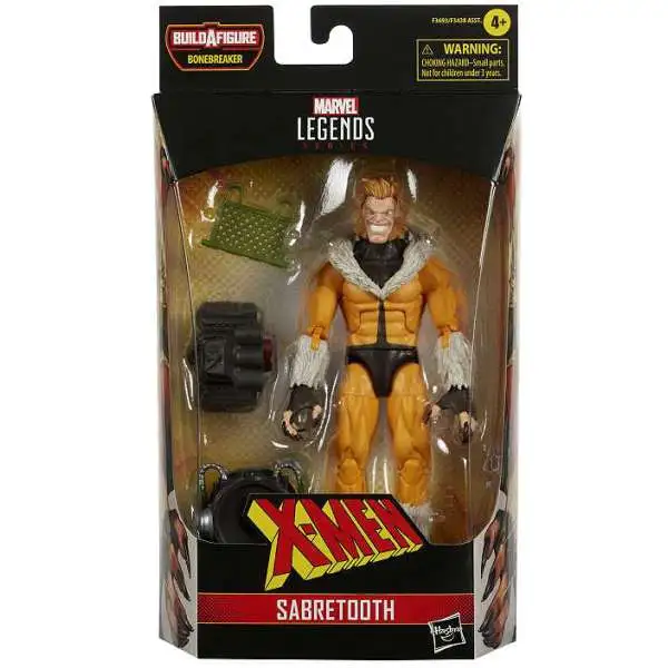 X-Men Marvel Legends Bonebreaker Series Sabretooth Action Figure [Classic Costume]