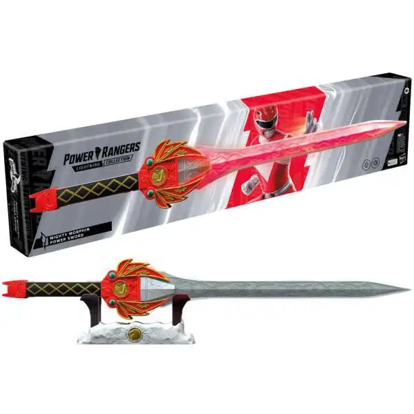 Power Rangers Mighty Morphin Lightning Collection Red Ranger Power Sword Role Play Toy