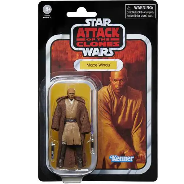 Star Wars Attack of the Clones Vintage Collection Mace Windu Action Figure