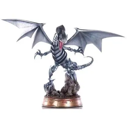 YuGiOh Blue-Eyes White Dragon 14-Inch Collectible PVC Statue [Silver Variant]